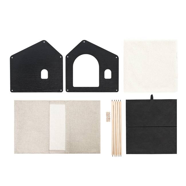 Домик для животных Leset Флёр Чёрный Бежевый