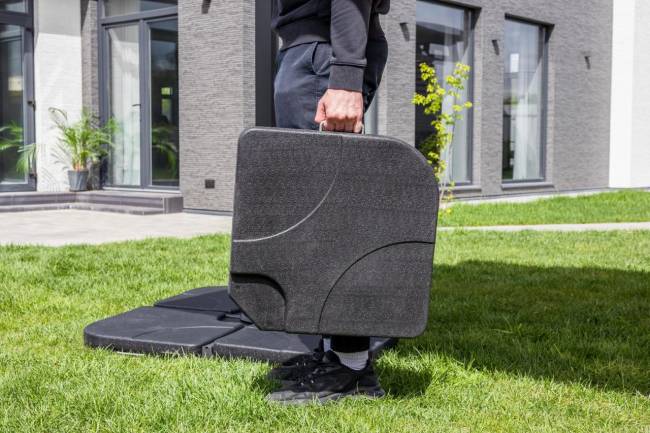 Зонт SKY BLACK квадратный в комплекте с утяжелителями Зонт SKY BLACK квадратный в комплекте с утяжелителями