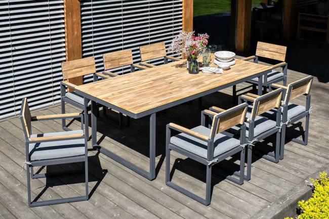 Обеденная группа из алюминия ТОПА XL