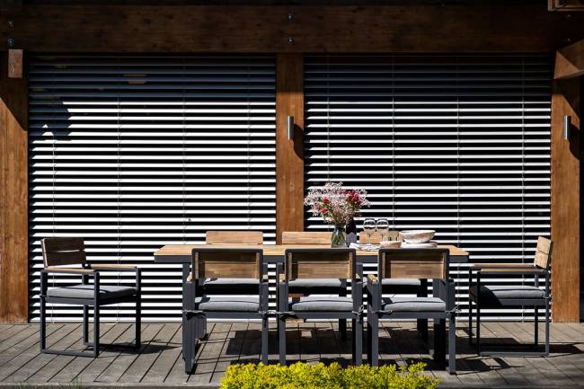 Обеденная группа из алюминия ТОПА XL