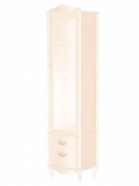 Шкаф-витрина Джульетта, дуб шампань Л