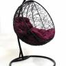 Подвесное кресло "Круглое" ротанг, черное Подвесное кресло "Круглое" ротанг, черное