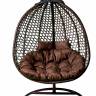 Кресло подвесное двойное Фиджи, коричневый