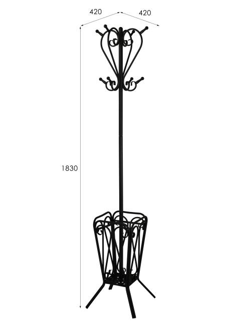 Вешалка напольная М 5Н черный Вешалка напольная М 5Н черный