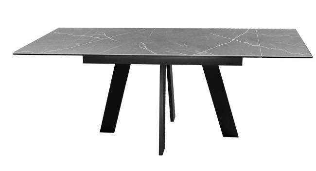Стол DikLine SKM140 Керамика серый мрамор/подстолье черное/опоры черные (2 уп.) Стол DikLine SKM140 Керамика серый мрамор/подстолье черное/опоры черные (2 уп.)