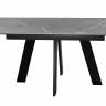 Стол DikLine SKM140 Керамика серый мрамор/подстолье черное/опоры черные (2 уп.) Стол DikLine SKM140 Керамика серый мрамор/подстолье черное/опоры черные (2 уп.)