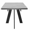 Стол DikLine SKM140 Керамика серый мрамор/подстолье черное/опоры черные (2 уп.) Стол DikLine SKM140 Керамика серый мрамор/подстолье черное/опоры черные (2 уп.)
