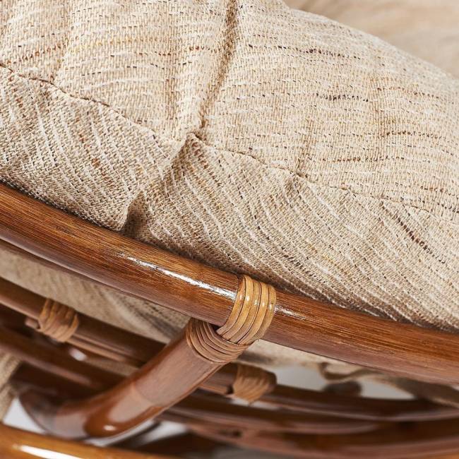 Кресло Папасан/Papasan (23/01 W) /с подушкой/ диаметр подушки 129см, 115х101х104см, пекан орех, ткань старт Pecan (орех)