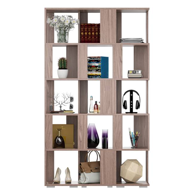 Комплект их 3-х открытых стеллажей цвет ясень шимо тёмный