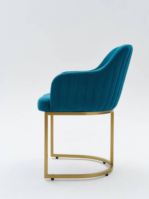 Стул Amely Denim / Gold 2 Стул Amely Denim / Gold 2