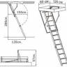 Чердачная складная лестница Metal T3 120х70