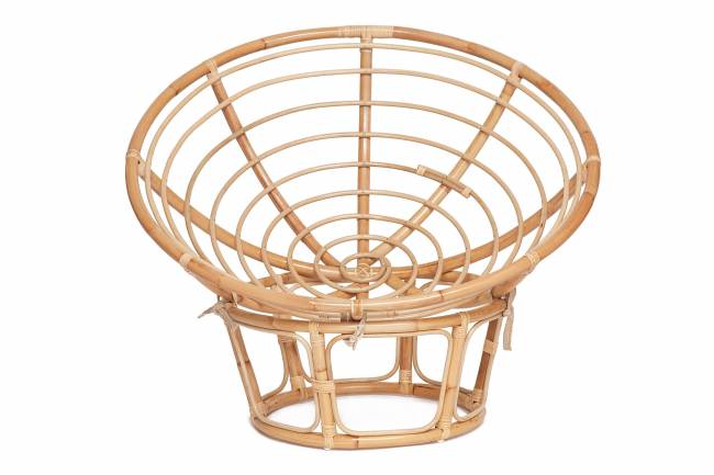 Кресло Папасан Эко Скин/Papasan Eco (P115-1SP STD) 115х101х92см, натуральный натуральный