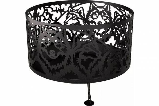 Костровая чаша "Волк", ST3, 3мм