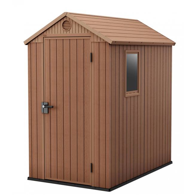 Сарай "Дарвин 4х6" (размеры 118 х 184 см), коричневый