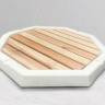 Поддон для уличного душа QP110 Wood белый 800х800х55 мм