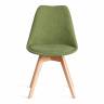 Стул Тулип Софт/Tulip Soft (мод.053V)/1 шт. в упаковке дерево/пластик/ткань, 49,5х54,5х84см, зеленый LY1701-7 зеленый дерево/пластик/ткань