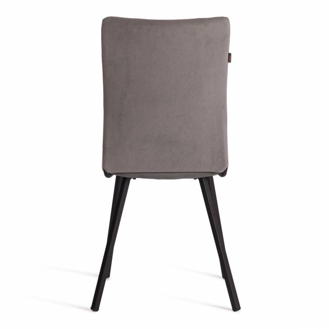 Стул обеденный Ля Русс/La Rousse велюр, серый/черный, 29, 49х50х93 серый флок