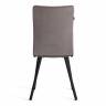Стул обеденный Ля Русс/La Rousse велюр, серый/черный, 29, 49х50х93 серый флок