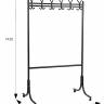 Вешалка напольная на колесах М 11 чёрный Вешалка напольная на колесах М 11 чёрный