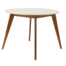 Стол Сканди К 90, Орех/Слоновая кость