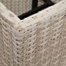"Капучино" кашпо для цветов плетеное из искусственного ротанга, цвет бежевый