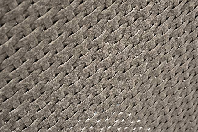 "Капучино" кашпо для цветов плетеное из искусственного ротанга, цвет бежевый