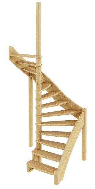 Деревянная лестница ЛС-01м под покраску Деревянная лестница ЛС-01м под покраску