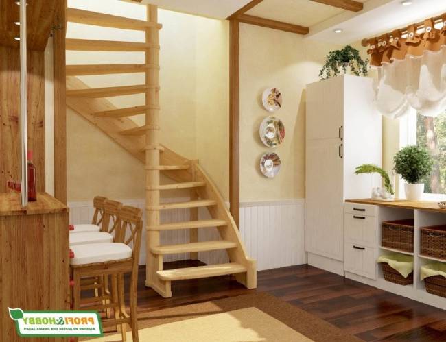 Деревянная лестница ЛС-01м под покраску Деревянная лестница ЛС-01м под покраску