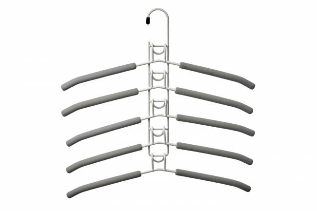 Вешалка-трансформер для одежды Гинго 5 в 1 серая Вешалка-трансформер для одежды Гинго 5 в 1 серая