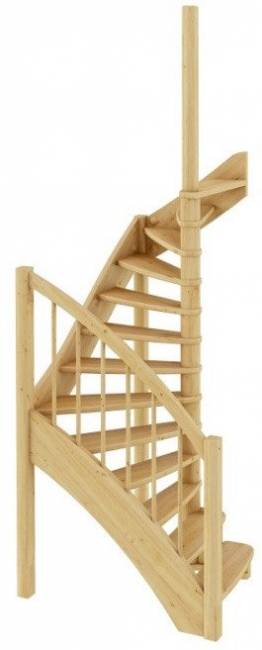 Деревянная лестница ЛС-04м под покраску