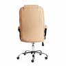 Кресло Бергамо/Bergamo хром (22) кож/зам, бежевый, 36-34 бежевый кож/зам