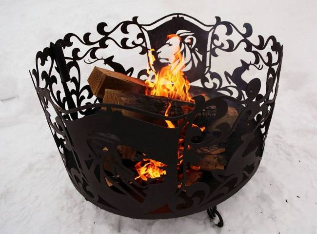 Костровая чаша "Лев", ST3, 3мм