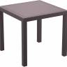 Стол пластиковый Orlando 80 коричневый 800х800х750 мм