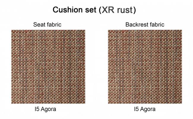 Кресло лаунж c подушкой Flap карамельный, ржавый 840х840х880 мм