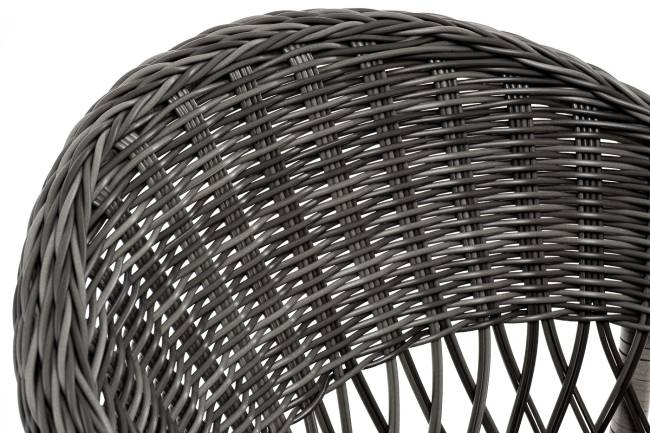 "Сицилия" плетеный стул из искусственного ротанга, цвет графит