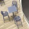 Стол пластиковый барный складной Sky Folding Bar Table 60 темно-серый 600х600х1080 мм