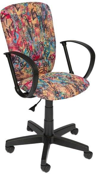 Кресло офисное TetChair «Спектрум» (SPECTRUM) (Серо-бирюзовая ткань)