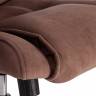 Кресло Бергамо/Bergamo хром (22) флок , коричневый, 6 коричневый флок