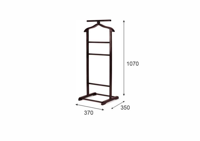 Вешалка костюмная В 6Н махагон Вешалка костюмная В 6Н махагон