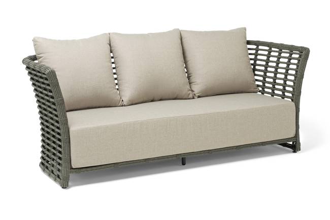 "Валенсия" диван из искусственного ротанга трехместный, цвет серый "Валенсия" диван из искусственного ротанга трехместный, цвет серый