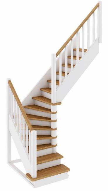 Деревянная лестница ЛС-225м под покраску Деревянная лестница ЛС-225м под покраску