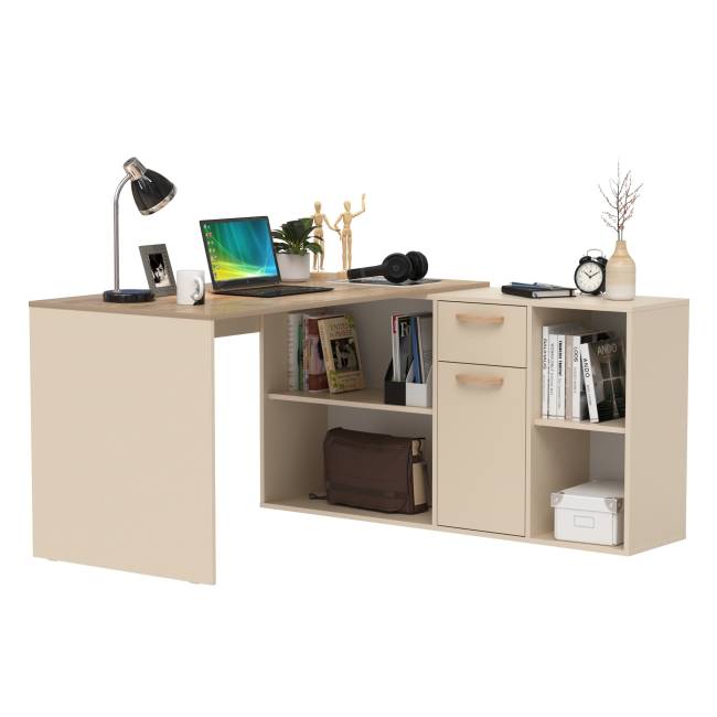 Стол-трансформер письменный Лайт 03.245F цвет сатин/дуб эндгрейн элегантный