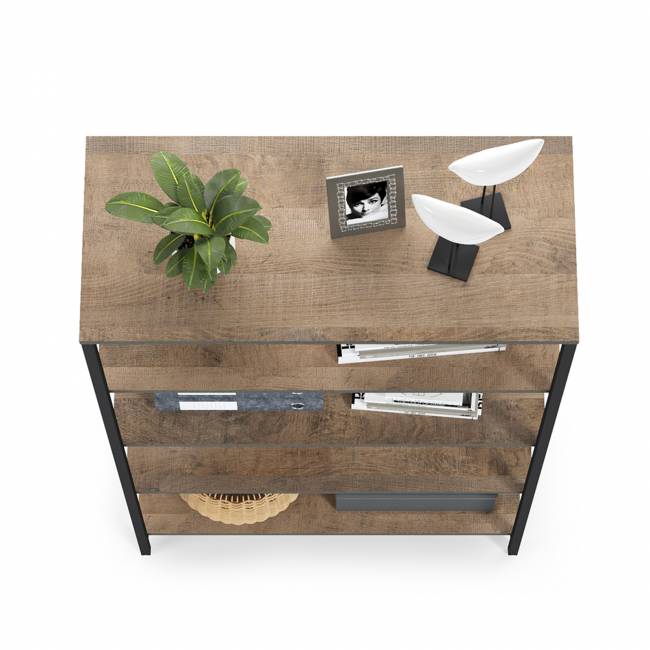 Стеллаж Трувор 13.151.01 цвет дуб гранж песочный/интра