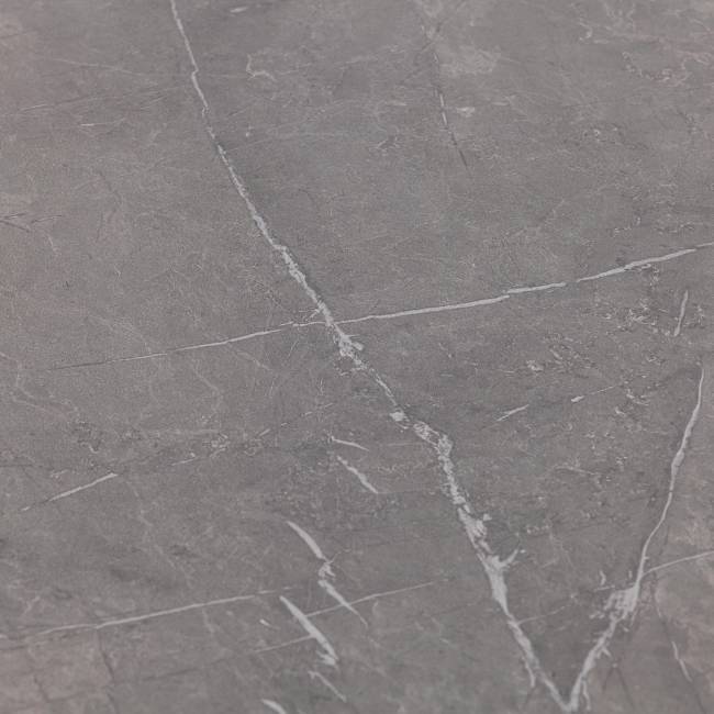 Стол обеденный раздвижной Малтидо/Maltido ЛДСП/HPL/металл, 130-160х75х75см, гранит тёмный/чёрный Гранит тёмный/чёрный ЛДСП/HPL/металл