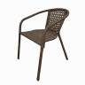 Стул из искусственного ротанга BROWN, коричневый