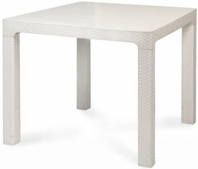 Стол пластиковый Arizona белый 900х900х750 мм