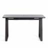 Стол обеденный раздвижной Малтидо/Maltido ЛДСП/HPL/металл, 130-160х75х75см, мрамор чёрный/чёрный Мрамор чёрный/чёрный ЛДСП/HPL/металл