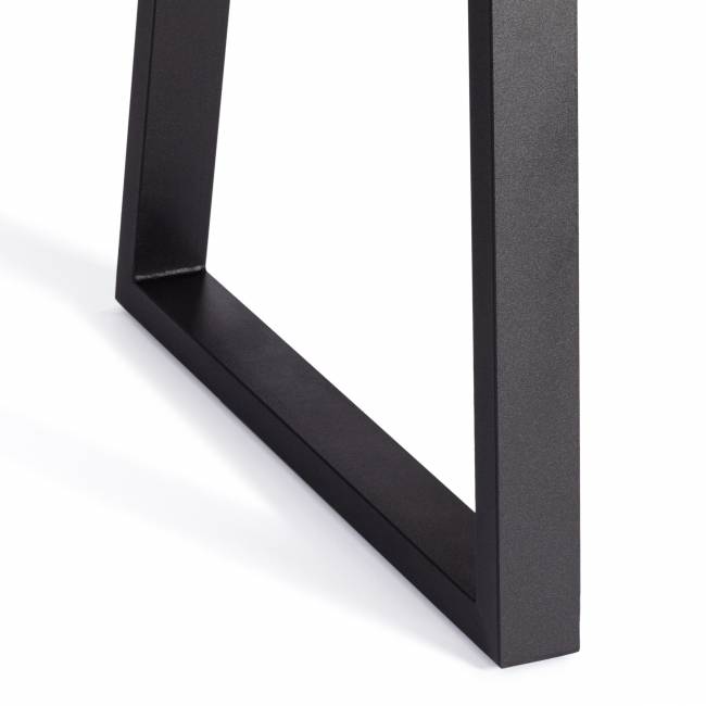 Стол обеденный раздвижной Малтидо/Maltido ЛДСП/HPL/металл, 130-160х75х75см, мрамор чёрный/чёрный Мрамор чёрный/чёрный ЛДСП/HPL/металл