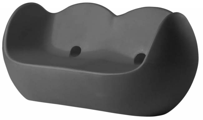 Диван пластиковый Blossy Standard слоновый серый 1590x850х750 мм