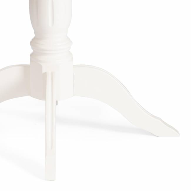 Стол обеденный раздвижной Стефано/Stefano бук, МДФ, 100х100-130х80х77см, айвори вайт Ivory white бук, мдф